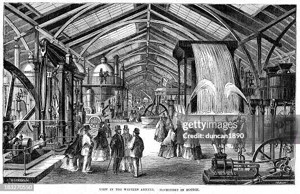 world's fair 1862 london - industrial revolution 幅插畫檔、美工圖案、卡通及圖標