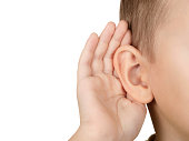 child listening