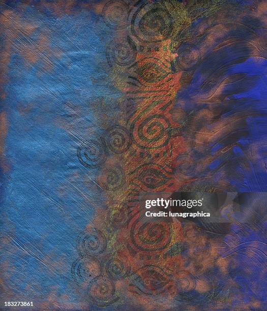 blues leaves copper - copper texture background stock illustrations