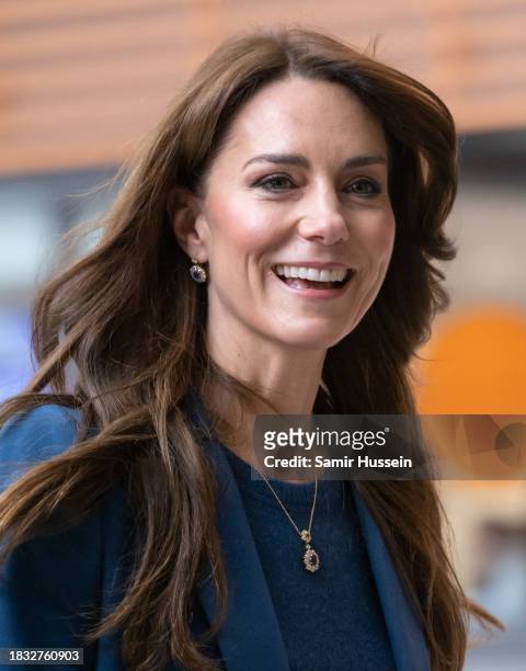 Catherine, Princess of Wales attends the opening of Evelina London's new children's day surgery unit on December 05, 2023 in London, England.