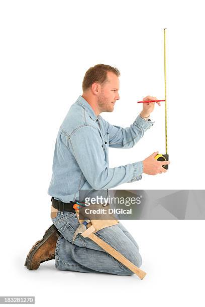 contractor - blue collar construction isolated stock pictures, royalty-free photos & images