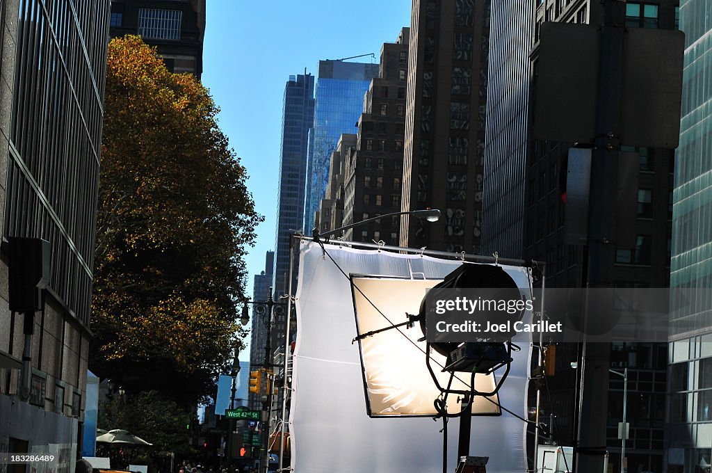 Set cinematografico a New York City