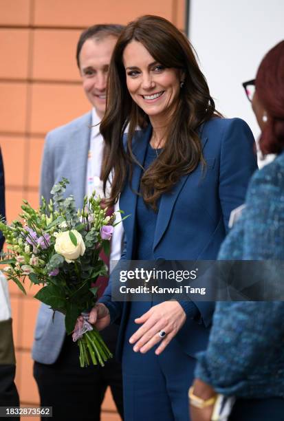 Catherine, Princess of Wales attends the opening of Evelina London's new children's day surgery unit on December 05, 2023 in London, England.