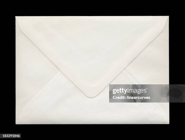 back of closed envelope - envelope stockfoto's en -beelden