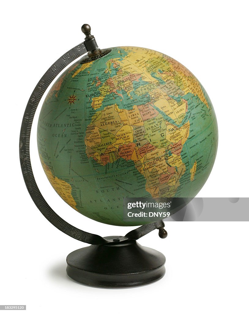 Antiqued Globe