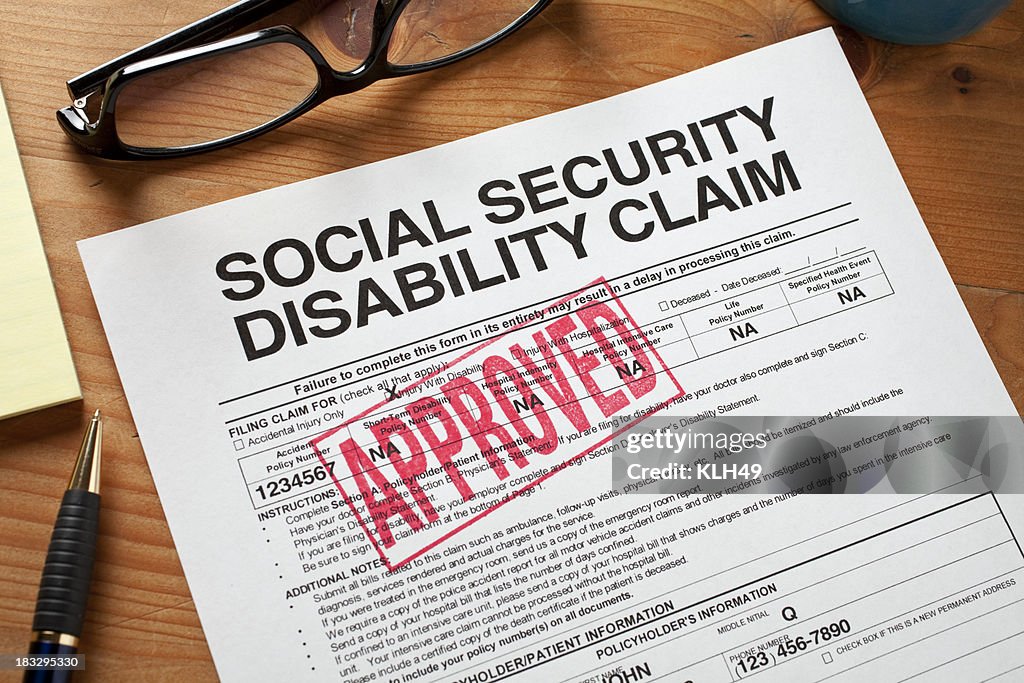 La seguridad Social Disabilty forma marcada aprobada.