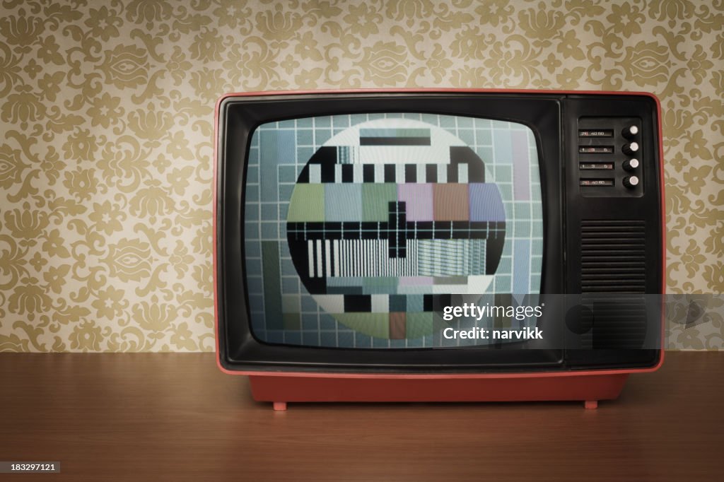 Alte Fernseher im Retro-Stil