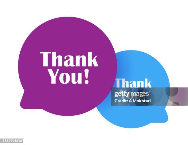 thank you and bulle de parole. - parole stock illustrations