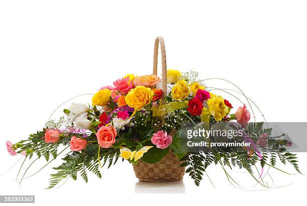 bunch of flowers - flower arrangement stock pictures, royalty-free photos & images