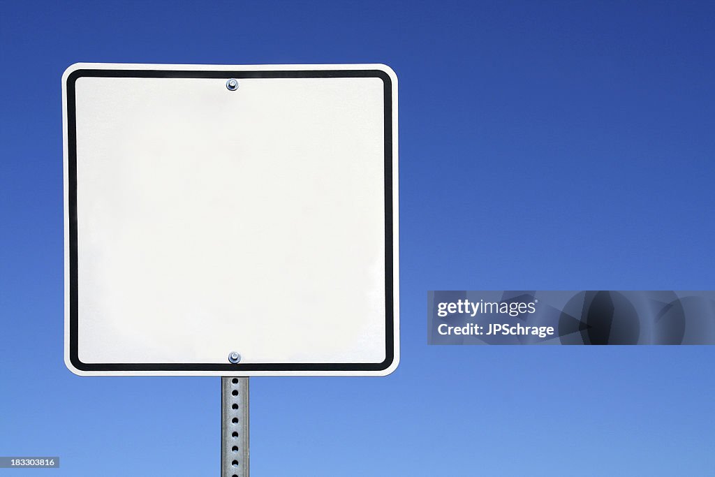 Blank White Sign