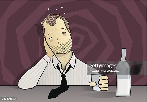 stockillustraties, clipart, cartoons en iconen met drunk - dronken