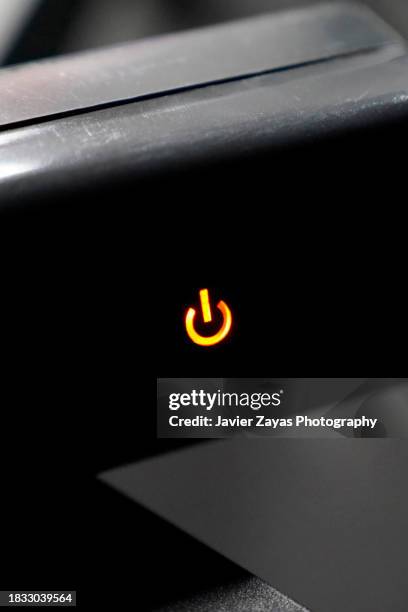 power button of an appliance - zündschloß stock-fotos und bilder