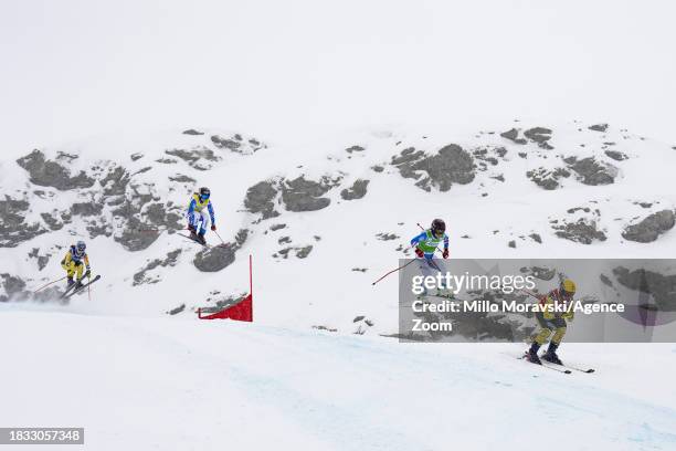 Brittany Phelan of Team Canada in action, Daniela Maier of Team Germany in action, Jade Grillet Aubert of Team France in action, Marielle Thompson of...