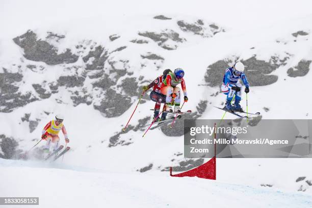 Marielle Berger Sabbatel of Team France in action, Hannah Schmidt in action, Fanny Smith of Team Switzerland in action, Sixtine Cousin of Team...