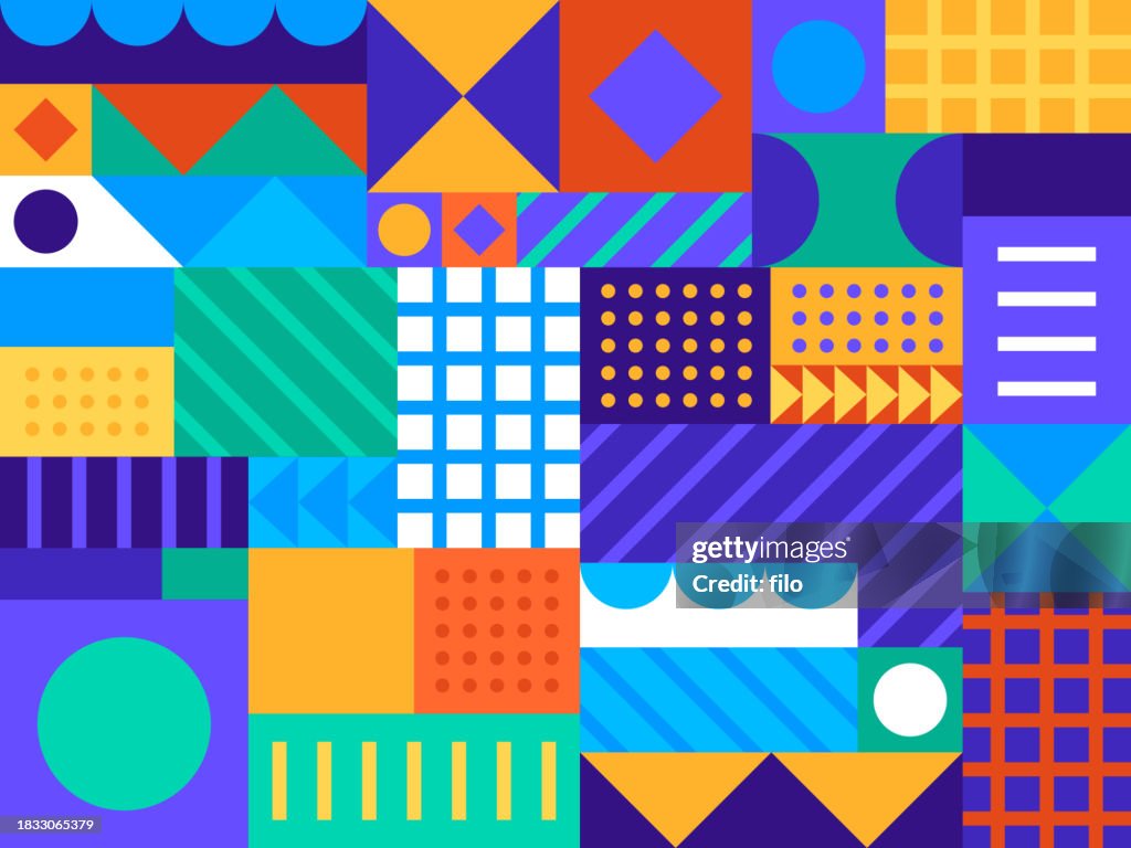 Modern Pattern Shapes Abstract Background
