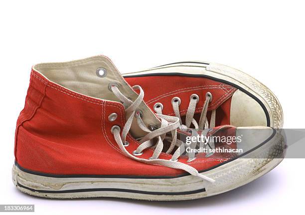 old friends - red shoe stock pictures, royalty-free photos & images