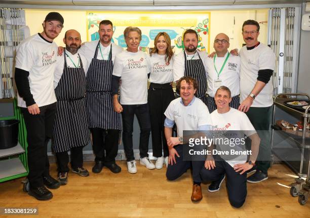 Will Poulter , Richard Caring , and Patricia Caring attend The Caring Family Foundation's "Food from the Heart" Campaign at Surrey Square Primary...