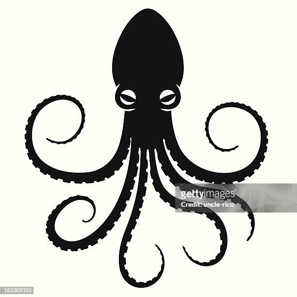 illustrazioni stock, clip art, cartoni animati e icone di tendenza di polpo simbolo - octopus