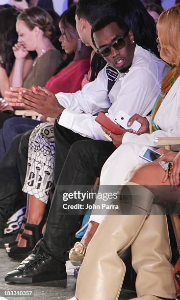 Diddy Combs attends the Swarovski Show at petiteParade NY Kids Fashion Week in Collaboration with VOGUEbambini on October 5, 2013 in New York City.