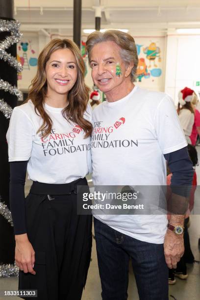 Patricia Caring and Richard Caring attend The Caring Family Foundation's "Food from the Heart" Campaign at Surrey Square Primary School with Bill's,...