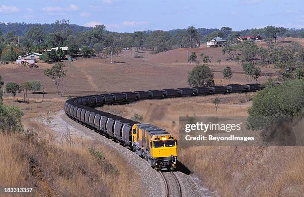 another trainload of black coal - rail freight stock pictures, royalty-free photos & images