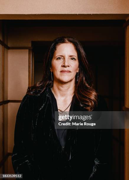 Film Director Laura Poitras poses for a portrait shoot on February 3, 2023 in Paris, France.