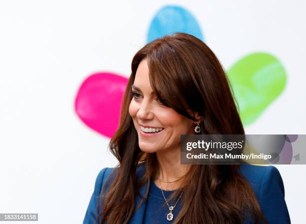 Catherine, Princess of Wales attends the opening of Evelina London's new children's day surgery unit on December 5, 2023 in London, England. Evelina...