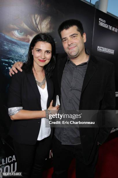 Edo Antal and Director/Writer Nimrod Antal seen at the US Premiere of Picturehouse's 'Metallica Through The Never' at the AMC Metreon Theater in San...