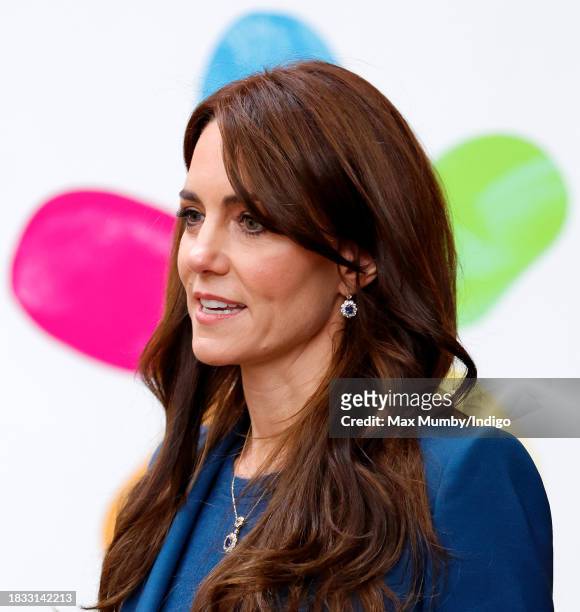 Catherine, Princess of Wales attends the opening of Evelina London's new children's day surgery unit on December 5, 2023 in London, England. Evelina...