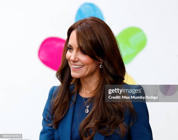 Catherine, Princess of Wales attends the opening of Evelina London's new children's day surgery unit on December 5, 2023 in London, England. Evelina...