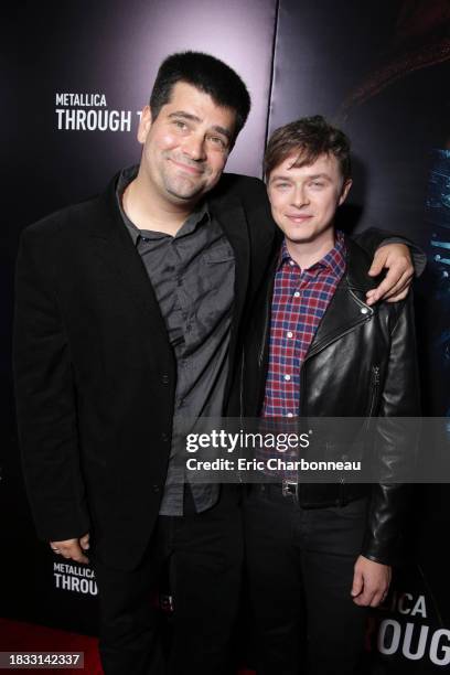 Director/Writer Nimrod Antal and Dane DeHaan at the US Premiere of Picturehouse's 'Metallica Through The Never' at the AMC Metreon Theater in San...