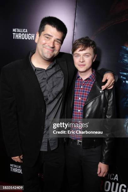 Director/Writer Nimrod Antal and Dane DeHaan at the US Premiere of Picturehouse's 'Metallica Through The Never' at the AMC Metreon Theater in San...