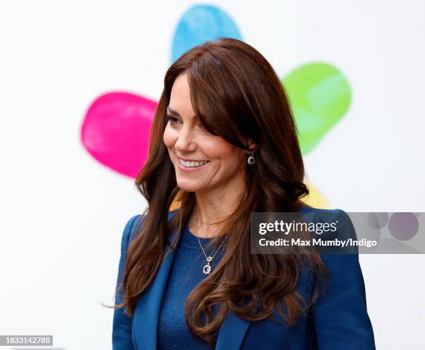 Catherine, Princess of Wales attends the opening of Evelina London's new children's day surgery unit on December 5, 2023 in London, England. Evelina...