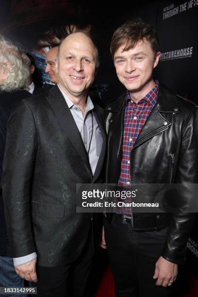 Picturehouse's Bob Berney and Dane DeHaan seen at the US Premiere of Picturehouse's 'Metallica Through The Never' at the AMC Metreon Theater in San...