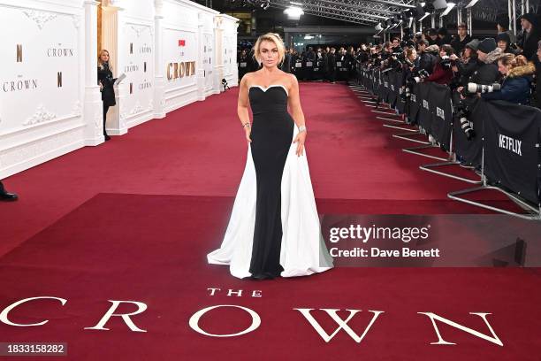 Tallia Storm attends "The Crown" Season 6 finale celebration at The Royal Festival Hall on December 5, 2023 in London, England.