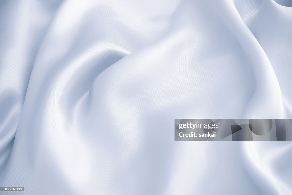 Fundo abstrato. Cetim branco.
