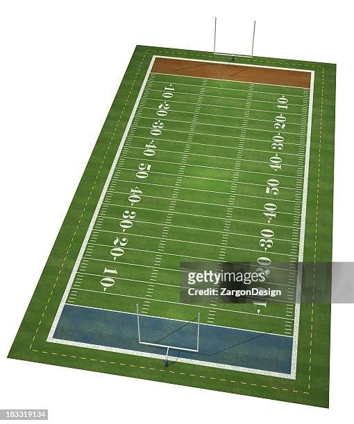 a depiction of an american football field - american football field stock pictures, royalty-free photos & images