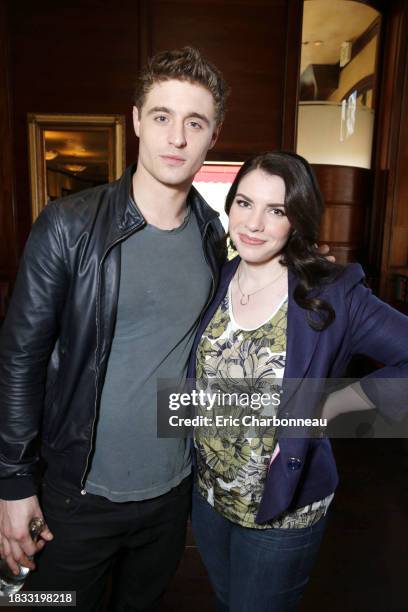 Max Irons and Author Stephenie Meyer at Cast of 'The Host' Book Signing and Fan Event held at The Grove, on Friday, March 2013 in Los Angeles.