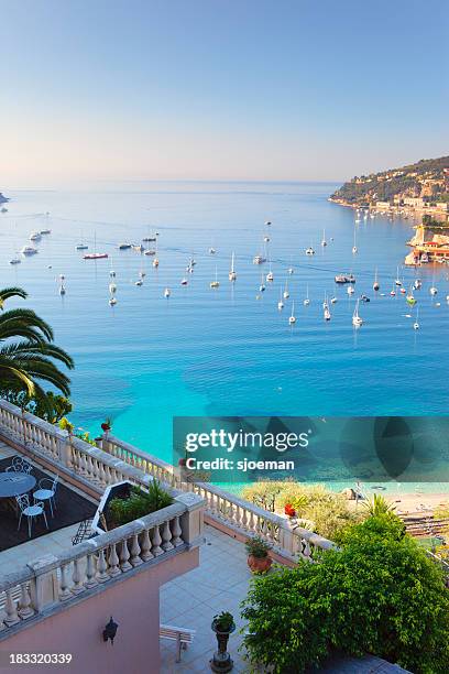 mediterranean bay - alpes maritimes stock pictures, royalty-free photos & images