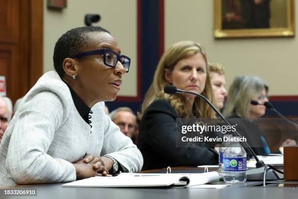 Dr. Claudine Gay, President of Harvard University, Liz Magill, President of University of Pennsylvania, Dr. Pamela Nadell, Professor of History and...