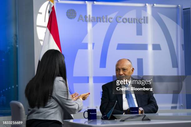 Sameh Shoukry, Egypt's foreign affairs minister, speaks during an event at the Atlantic Council in Washington, DC, US, on Friday, Dec. 8, 2023....