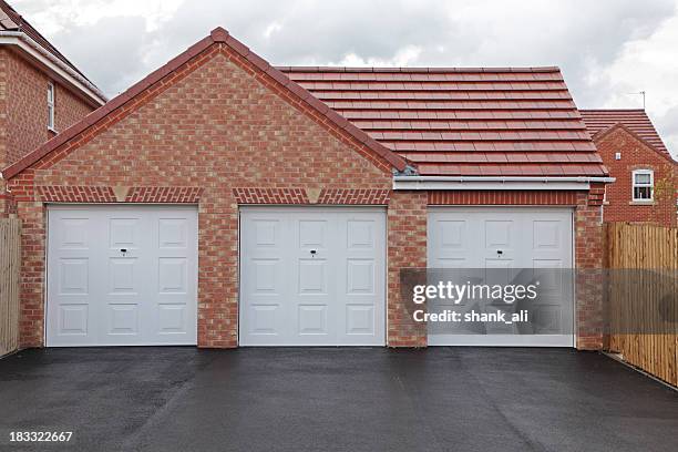 new garages - garage driveway stock pictures, royalty-free photos & images