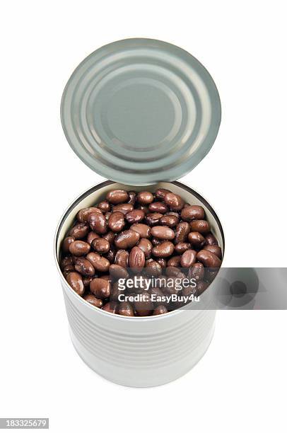 can of black beans - bean stock pictures, royalty-free photos & images