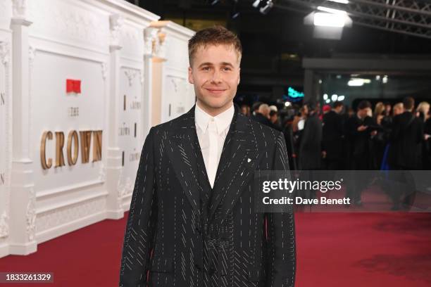 Ed McVey attends "The Crown" Season 6 finale celebration at The Royal Festival Hall on December 5, 2023 in London, England.