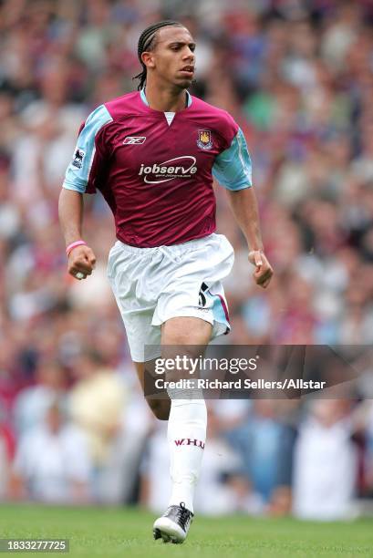 September 24: Anton Ferdinand of West Ham United running during the Premier League match between West Ham United and Arsenal at Upton Park on...