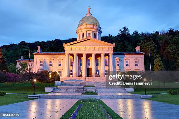 vermont state house - montpelier vermont 個照片及圖片檔