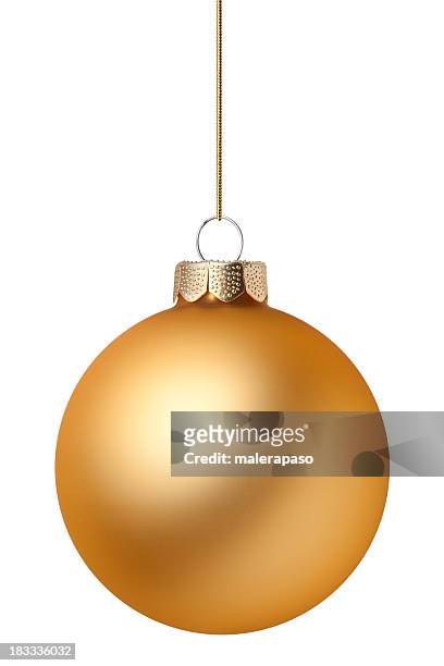bola de natal - gold decoration - fotografias e filmes do acervo