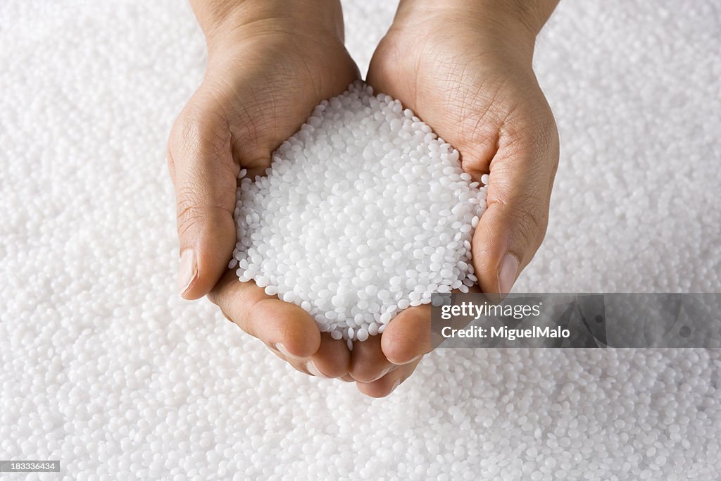 Resina de plástico balas