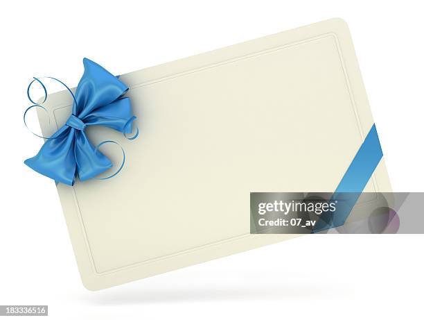 leere geschenkkarte - gift voucher stock-fotos und bilder