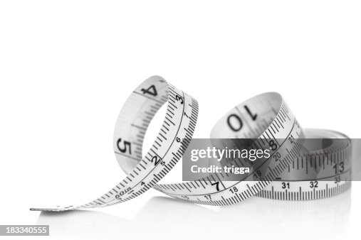 Tape measure on white background Tape measure on white background